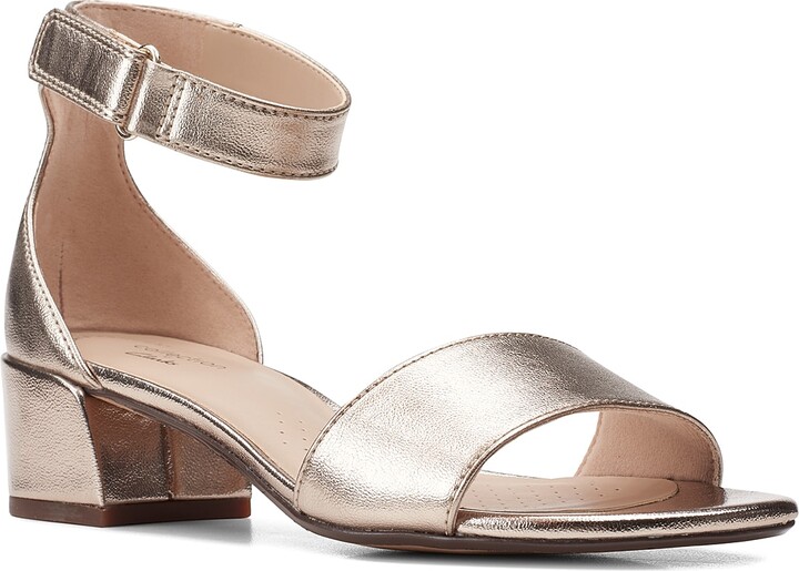 Clarks Women's Gold Sandals | ShopStyle