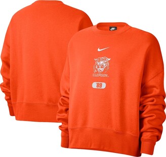 orange nike clemson sweatshirt
