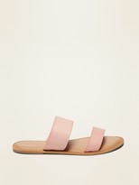 Thumbnail for your product : Old Navy Faux-Leather Double-Strap Slide Sandals For Women