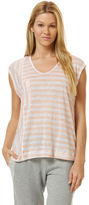 Thumbnail for your product : C&C California Linen mixed stripe pocket tee