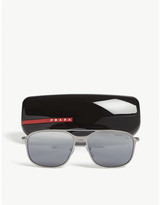 Thumbnail for your product : Prada Linea Rossa PS53T pilot-frame sunglasses