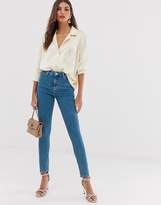 Thumbnail for your product : ASOS Design Ridley High Waist Skinny Jeans In Light Wash