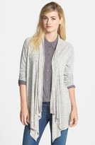 Thumbnail for your product : Vince Camuto Mélange Jersey Drape Front Cardigan