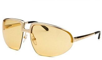 Givenchy Women's Semi-Rimless Oval Gold Tone Sunglasses