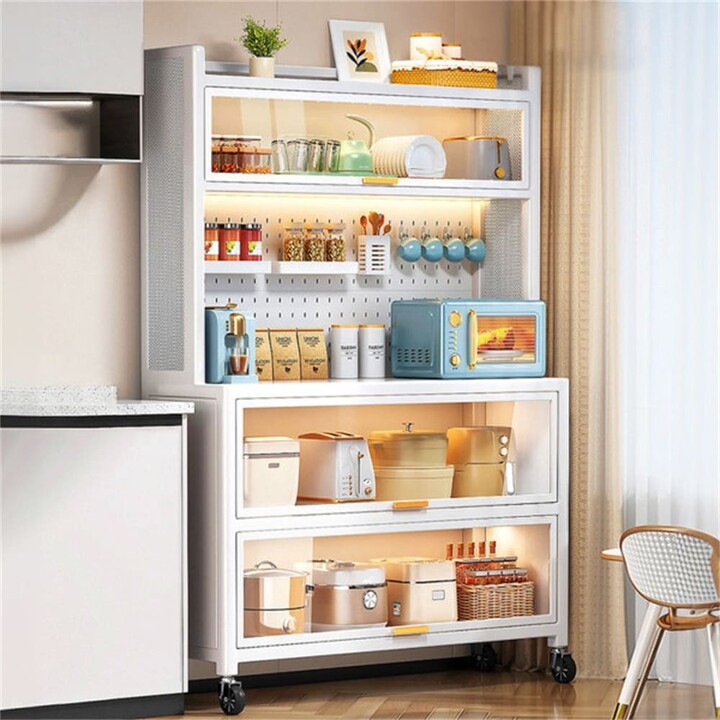 BESTCOSTY Kitchen Metal Pantry Storage Cabinet - ShopStyle