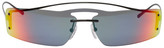 Thumbnail for your product : Prada Black Gradient Futuristic Sunglasses