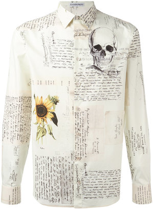 Alexander McQueen Letters From India shirt
