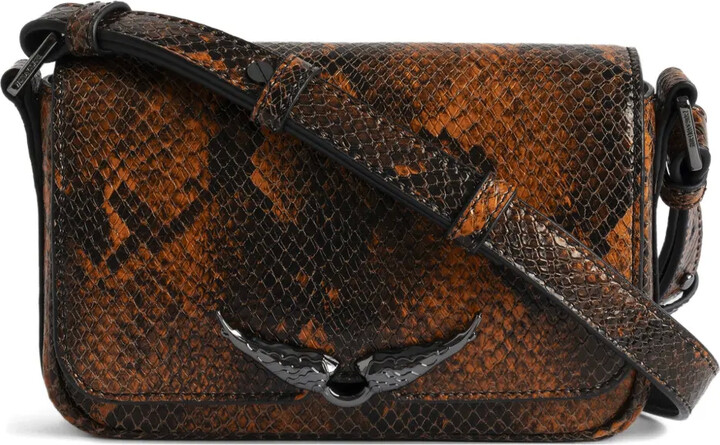 Zadig & Voltaire Animal Print Detail Crossbody Bag
