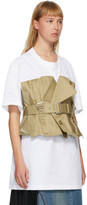 Thumbnail for your product : Junya Watanabe White and Beige Trench T-Shirt
