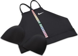 Nike Women's Indy Rainbow Ladder Light-Support Padded High-Neck