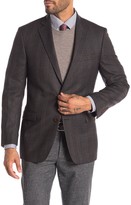 Thumbnail for your product : Brooks Brothers Brown Plaid Two Button Notch Lapel Regent Fit Wool Blazer