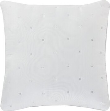 Vito White Polyester 18x18 Square Decorative Throw Pillow
