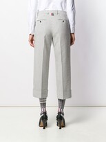 Thumbnail for your product : Thom Browne Button Fly Striped Sack Trousers