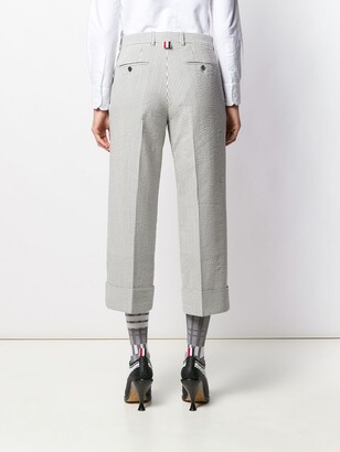 Thom Browne Button Fly Striped Sack Trousers