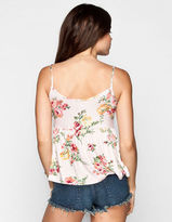 Thumbnail for your product : Full Tilt Floral Print Lace Inset Womens Babydoll