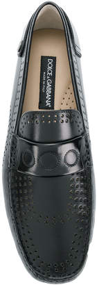 Dolce & Gabbana perforated driving shoe loafers