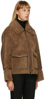 Thumbnail for your product : Yves Salomon Meteo Brown Merino Shearling Jacket