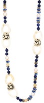 Thumbnail for your product : Akola Mixed Gemstone Beads & Horn Link Long Necklace
