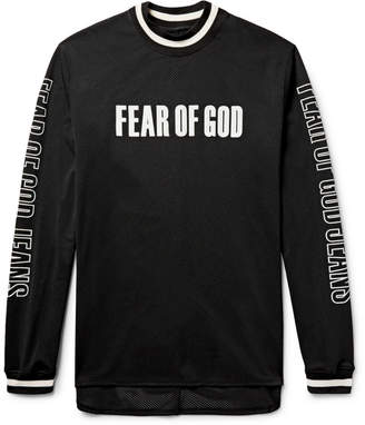 Fear Of God Oversized Printed Mesh T-Shirt