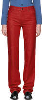 Calvin Klein 205W39NYC - Jean rouge Straight
