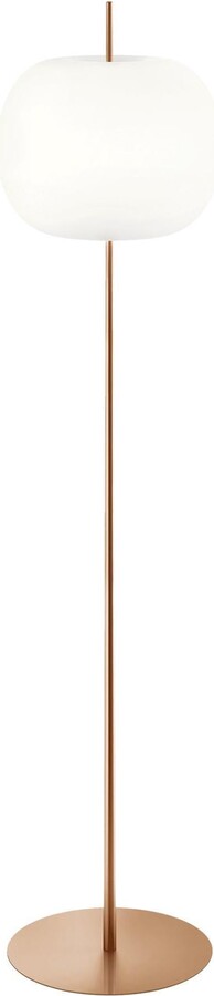 Alberto Saggia e Valerio Sommella 'kushi Xl' Opaline Glass And Copper Floor Lamp For Kdln