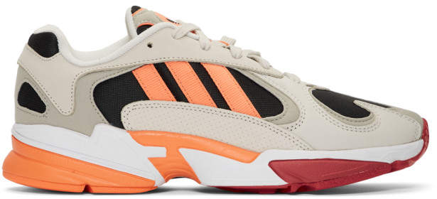 beige and black shoes