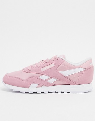light pink reebok classics
