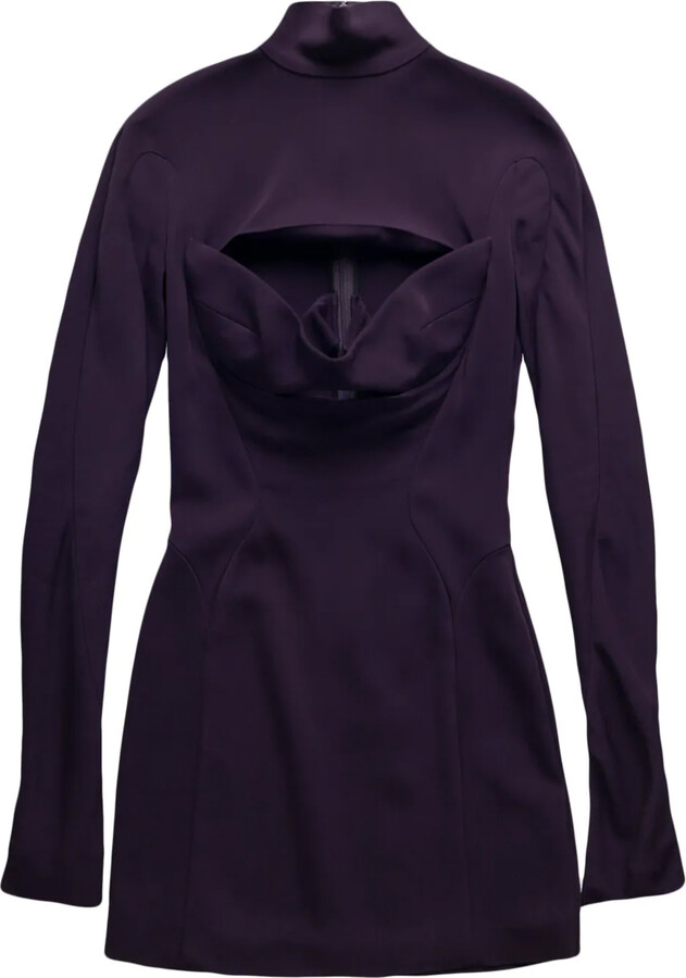 Thierry Mugler Slice long-sleeve minidress
