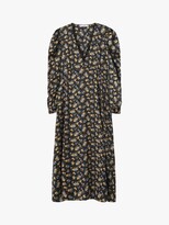 Thumbnail for your product : MANGO Marlene Floral Print Midi Dress, Black