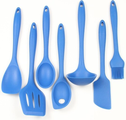 Chef Craft ChefCraft7PiecePremiumSiliconeKitchenToolandUtensilSetBlue