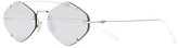 Thumbnail for your product : Christian Dior silver tone Inclusion geometric sunglasses