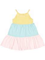 Polarn O. Pyret Baby Girls Block Colour Tiered Dress