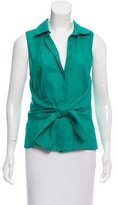 Thumbnail for your product : Max Mara Sleeveless Tie-Accented Top
