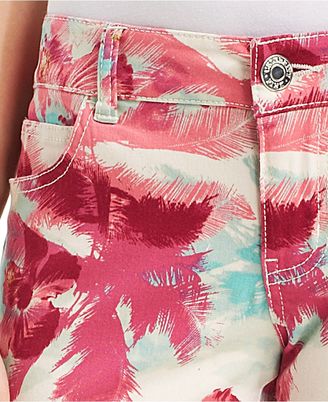 Celebrity Pink Jeans Juniors' Floral-Print Skinny Jeans
