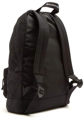 Balenciaga Explorer Coated Canvas Backpack - Mens - Black White