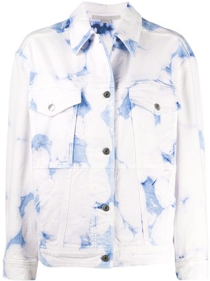 womens acid wash denim jacket