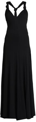 BCBGMAXAZRIA Women's V Neck Evening Maxi Dress with Long