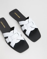 Thumbnail for your product : Atmos & Here Syrah Leather Slides