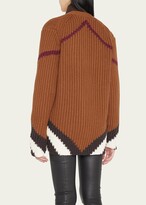 Thumbnail for your product : Burberry Karine Check Cashmere Cardigan