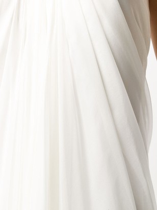 Alexander McQueen Ruched Detailing Strapless Gown