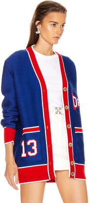 Off-White Flag Cardigan in Blue & Red | FWRD