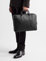 Thumbnail for your product : Smythson Panama Cross-Grain Leather Briefcase - Men - Black