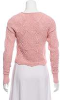 Thumbnail for your product : Ronny Kobo Avia Embroidered Long Sleeve Crop Top w/ Tags
