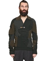 Thumbnail for your product : Maison Martin Margiela 7812 Patchwork Wool Knit Sweater