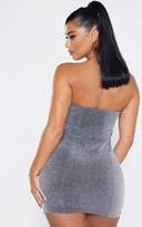 Thumbnail for your product : PrettyLittleThing Shape Lilac Glitter Cup Detail Bodycon Dress
