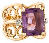 Thumbnail for your product : Ring 14K Amethyst & Diamond