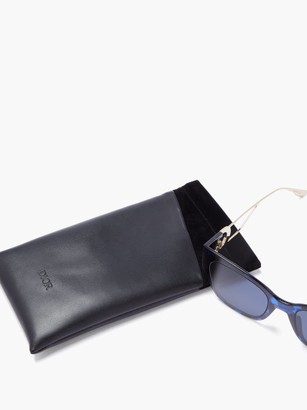 Christian Dior 30montaigne1 Square Acetate And Metal Sunglasses - Blue