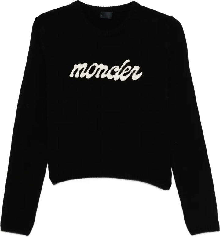 Logo-Embroidered Wool Jumper