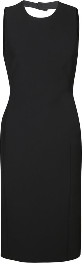 Moschino Open-Back Sleeveless Midi Dress
