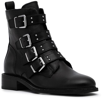 Carvela Multi-Strap Leather Ankle Boots